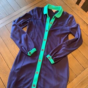 Lilly Pulitzer blue green color block dress